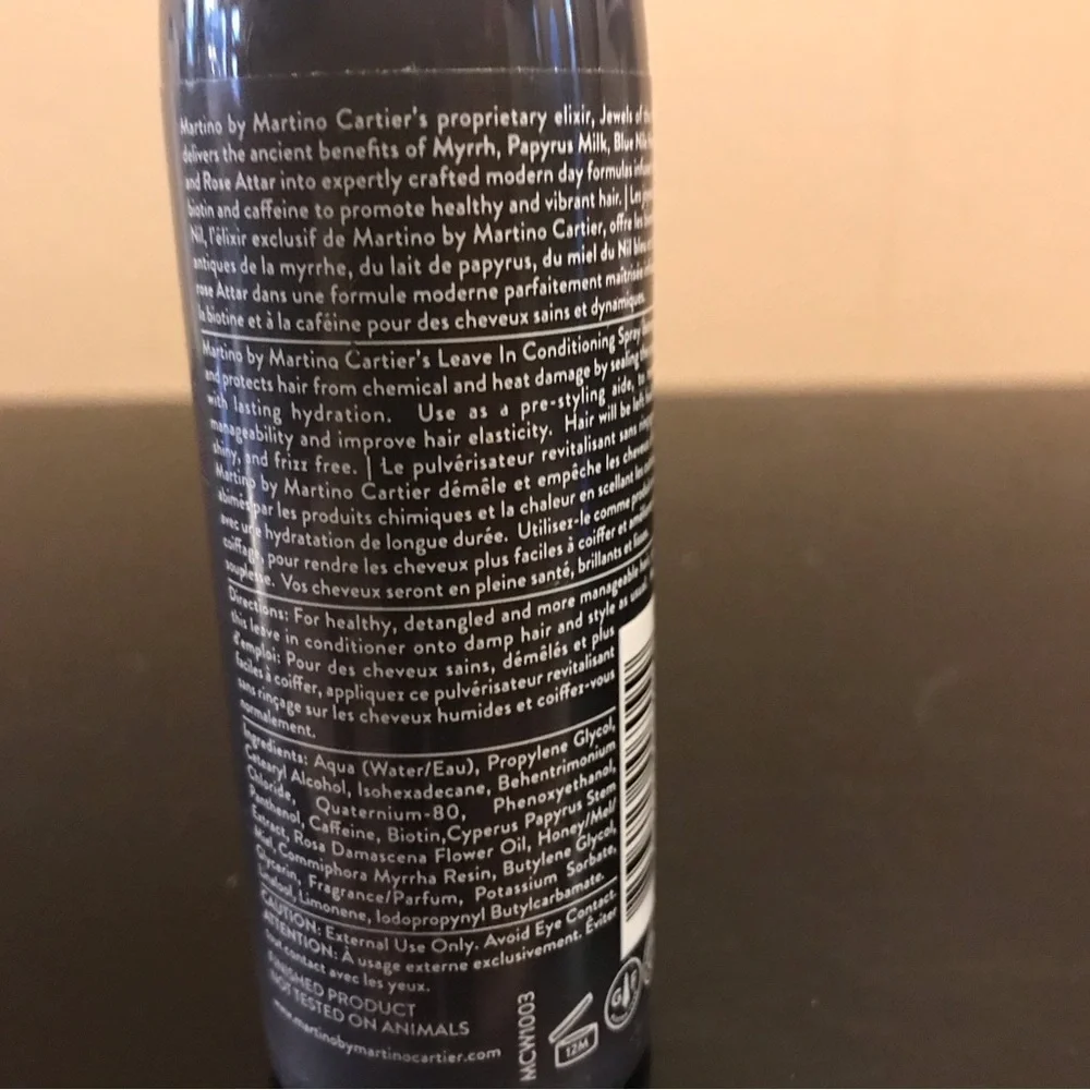 Martino by Martino Cartier Leave in Conditioning Spray.
